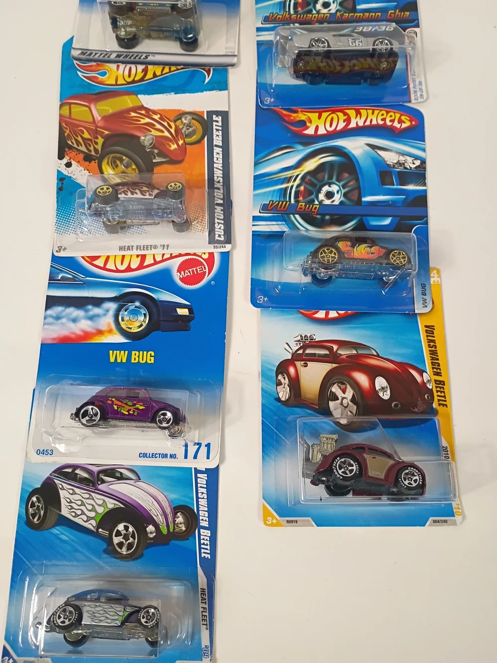 7 Hot Wheels Beatles Volkswagen Bran New